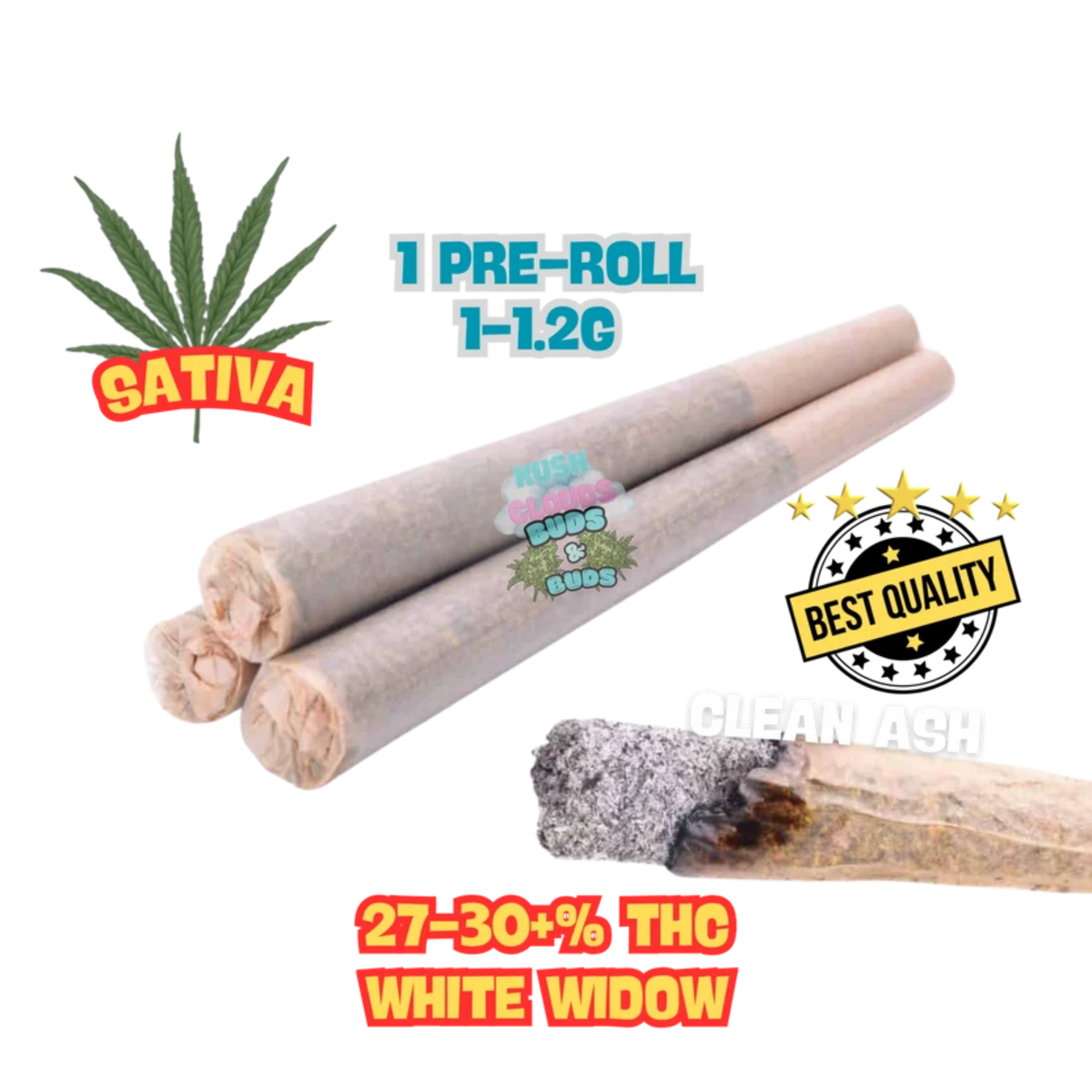 (1g-1.2g) White Widow (Sativa) AAAA
