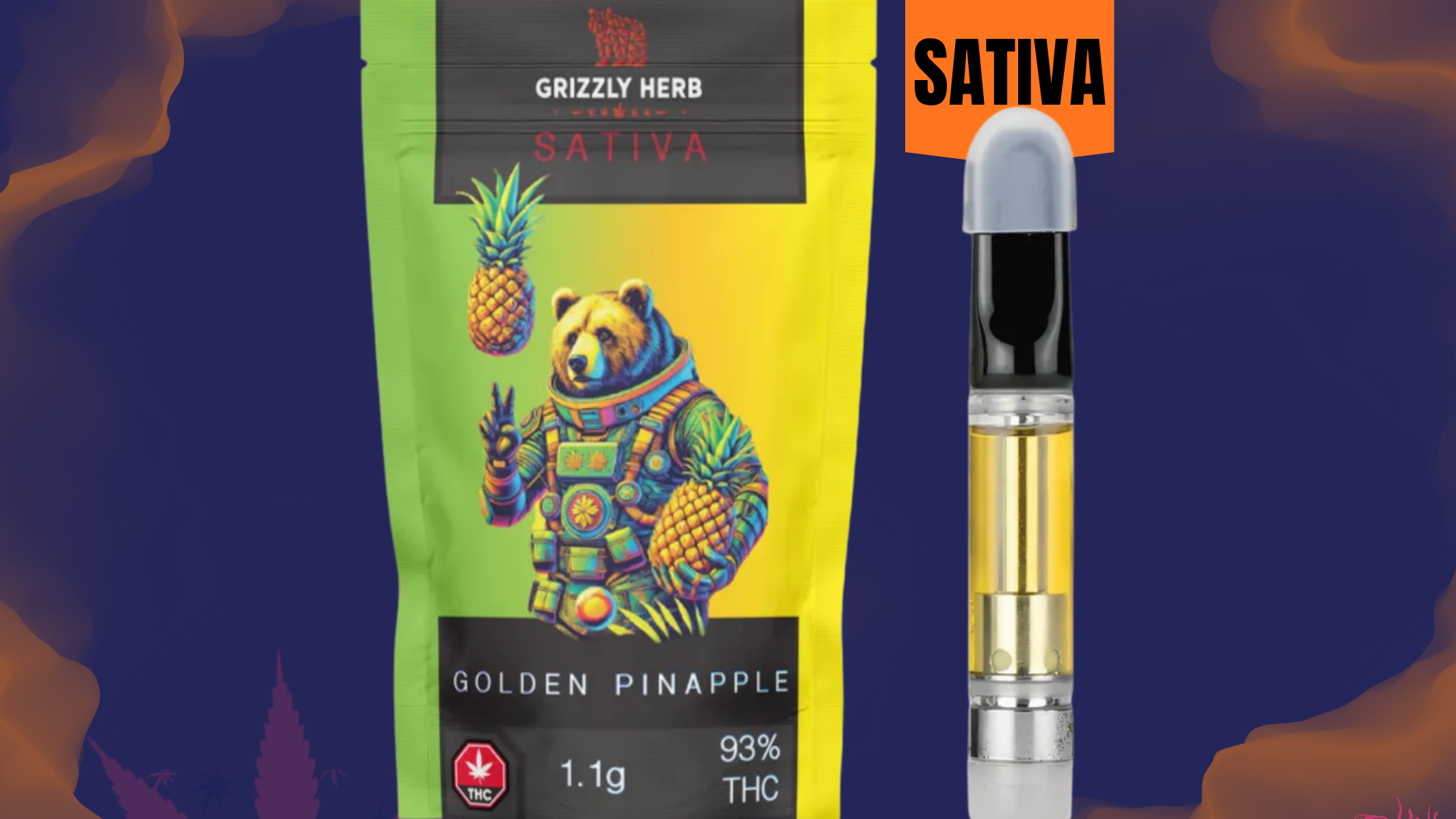 Golden Pineapple | Sativa | Cartridge | 1.1g