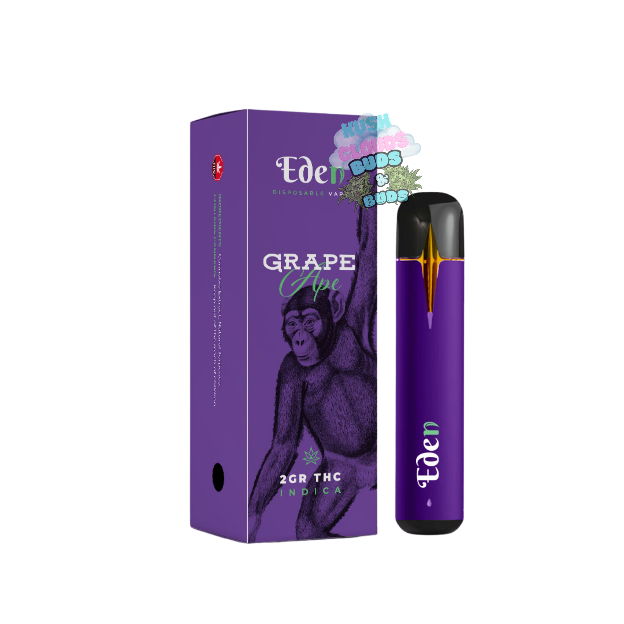 (Indica) Grape Ape Disposable Vape (2gr)