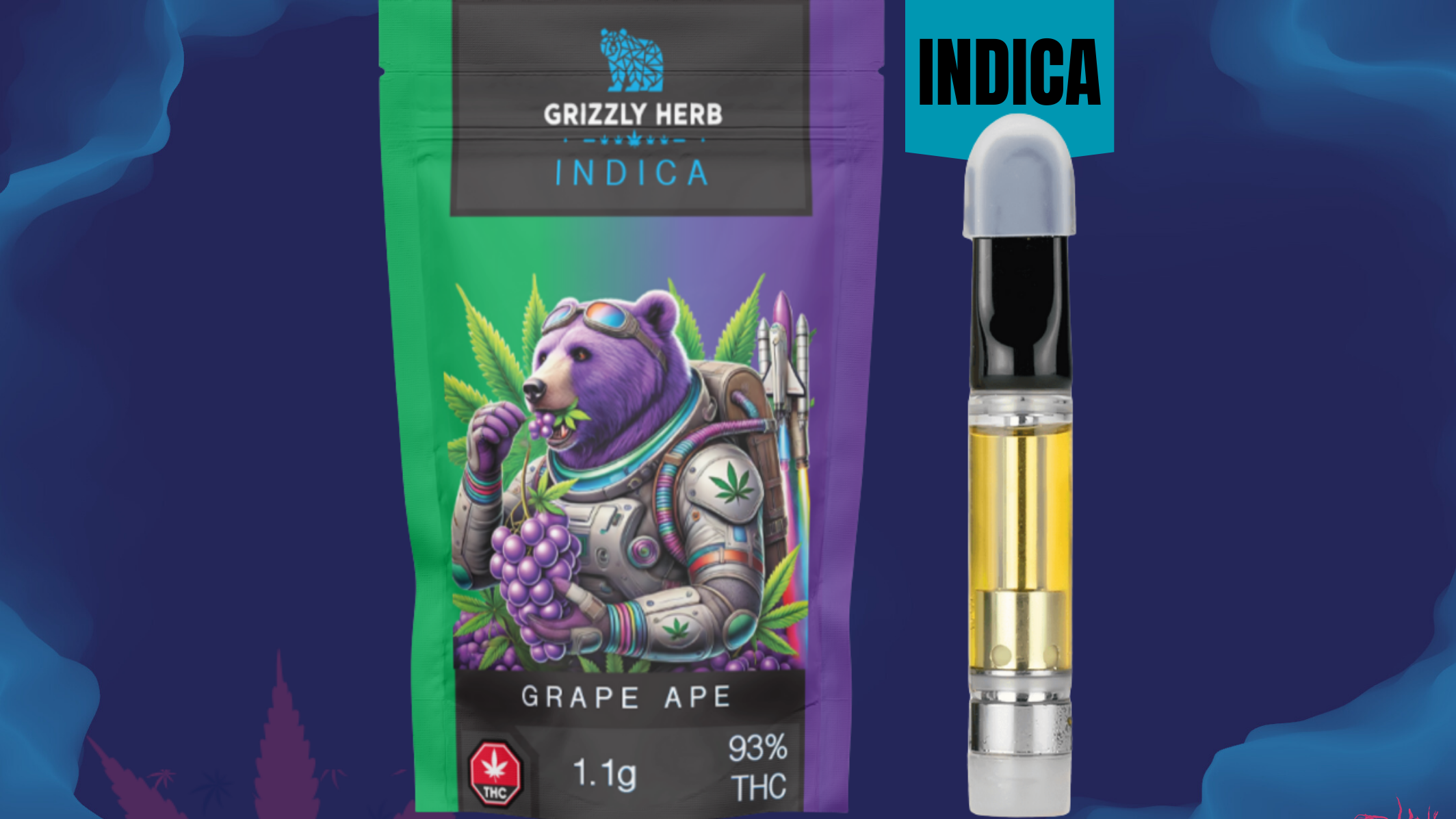 Grape Ape | Indica | Cartridge | 1.1g