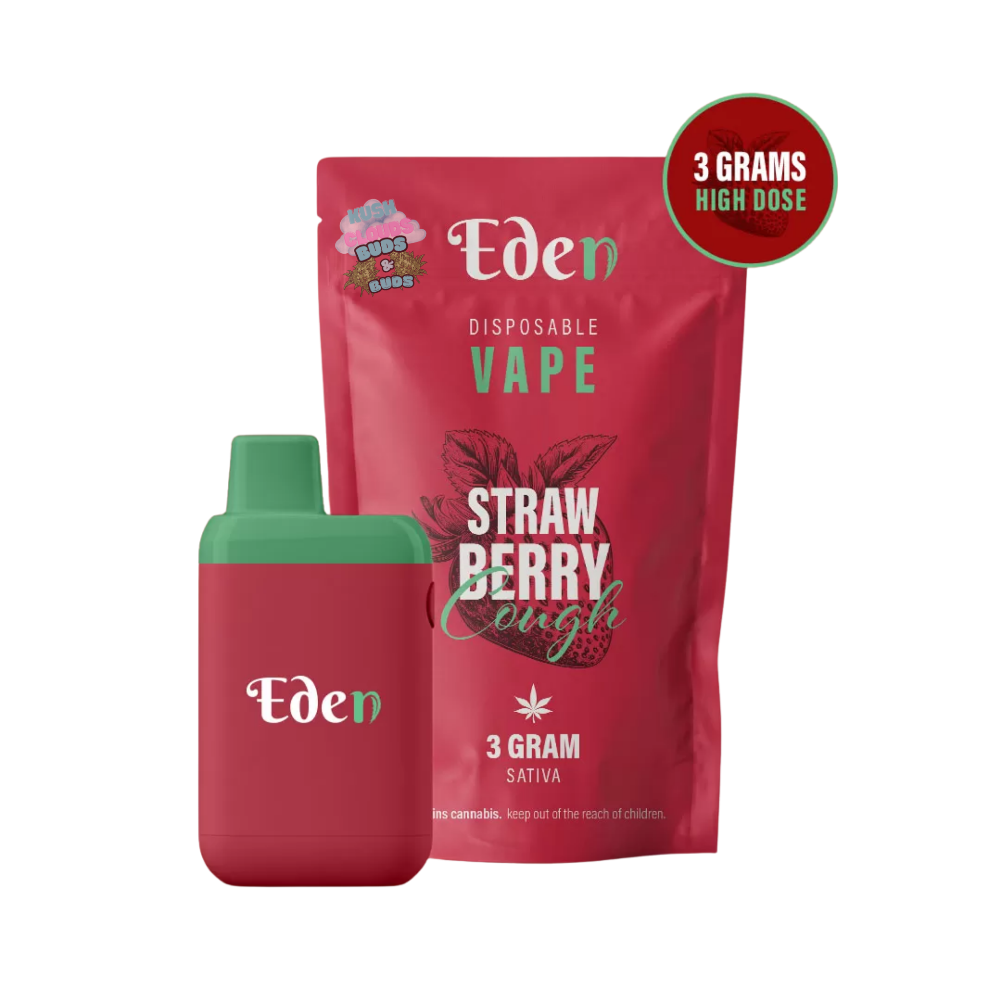 (Sativa) Strawberry Cough Disposable Vape (3gr)