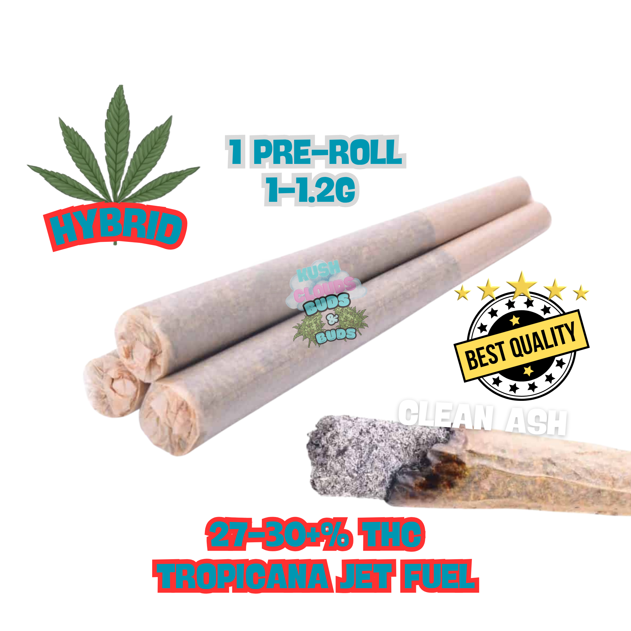 (1g-1.2g) Tropicana Jet Fuel (Hybrid) AAAA