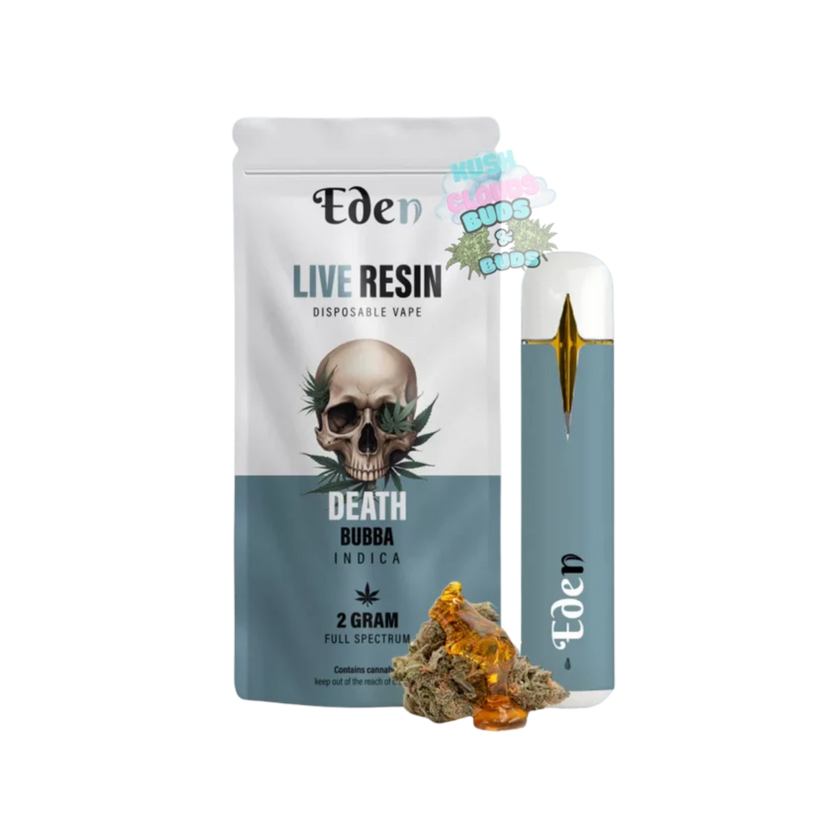 (Indica) Death Bubba Live Resin Disposable Vape (2gr)