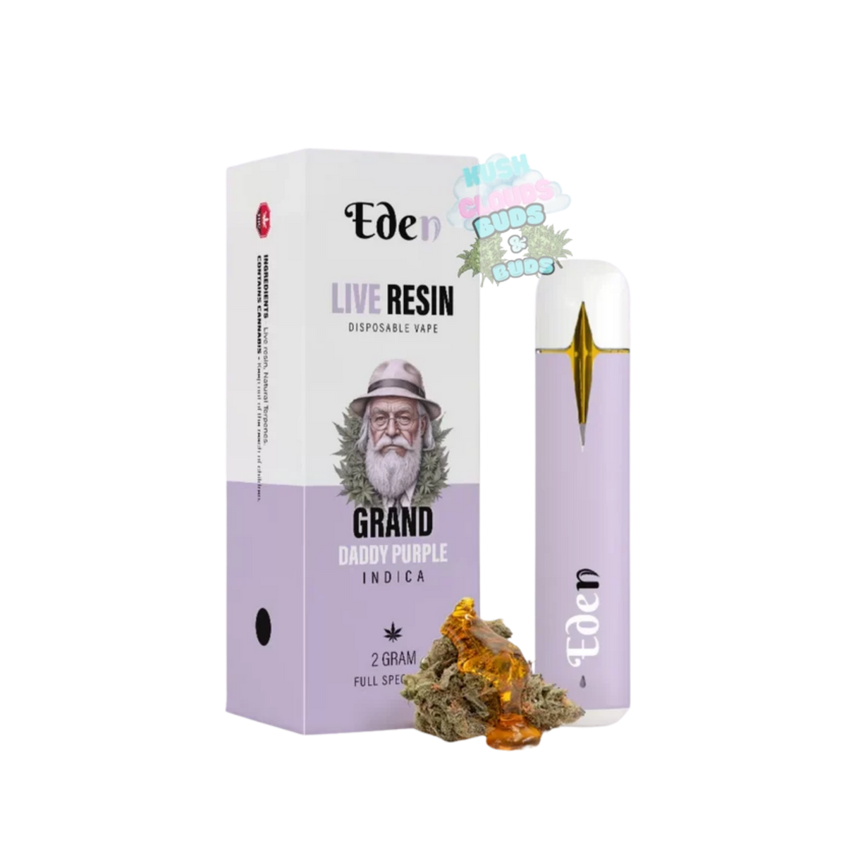 (Indica) Grand Daddy Live Resin Disposable Vape (2gr)